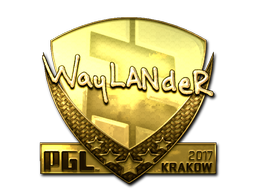 Sticker | wayLander | Krakow 2017 | Gold