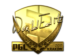 Sticker | WorldEdit | Krakow 2017 | Gold