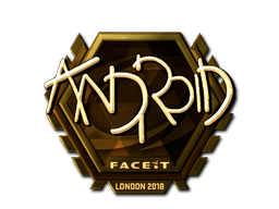 Sticker | ANDROID | London 2018 | Gold