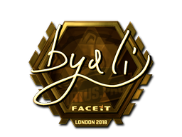 Sticker | byali | London 2018 | Gold