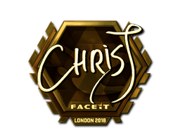 Sticker | chrisJ | London 2018 | Gold