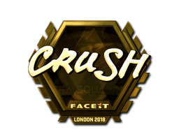 Sticker | crush | London 2018 | Gold