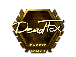 Sticker | DeadFox | London 2018 | Gold