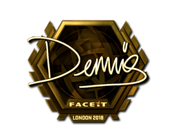 Sticker | dennis | London 2018 | Gold