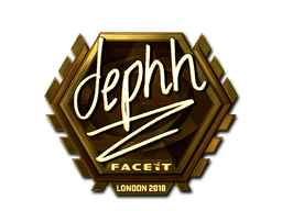 Sticker | dephh | London 2018 | Gold