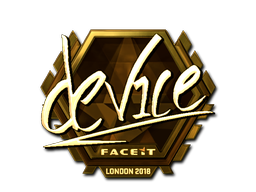 Sticker | device | London 2018 | Gold