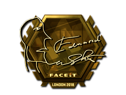Sticker | Edward | London 2018 | Gold