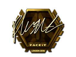 Sticker | flusha | London 2018 | Gold