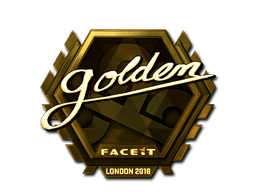 Sticker | Golden | London 2018 | Gold