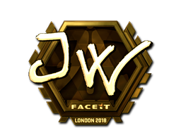 Sticker | JW | London 2018 | Gold