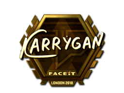 Sticker | karrigan | London 2018 | Gold