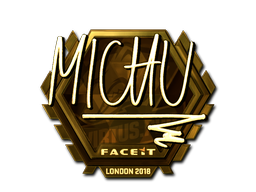 Sticker | MICHU | London 2018 | Gold