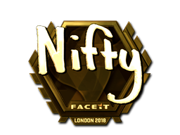 Sticker | Nifty | London 2018 | Gold