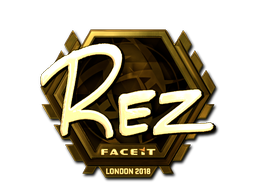 Sticker | REZ | London 2018 | Gold