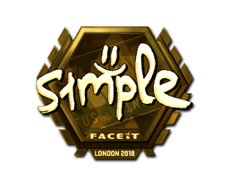 Sticker | s1mple | London 2018 | Gold