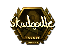 Sticker | Skadoodle | London 2018 | Gold