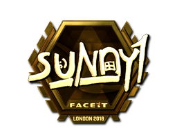 Sticker | suNny | London 2018 | Gold