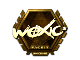 Sticker | woxic | London 2018 | Gold