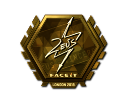 Sticker | Zeus | London 2018 | Gold