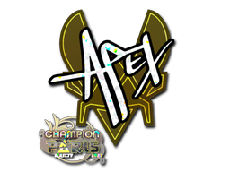 Sticker | apEX | Paris 2023 | Glitter, Champion