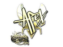 Sticker | apEX | Paris 2023 | Gold, Champion