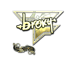 Sticker | broky | Paris 2023 | Gold