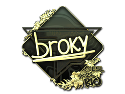 Sticker | broky | Rio 2022 | Gold