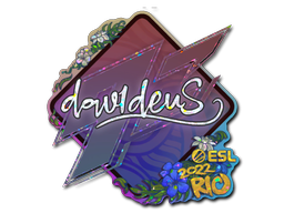 Sticker | dav1deuS | Rio 2022 | Glitter