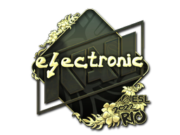 Sticker | electronic | Rio 2022 | Gold