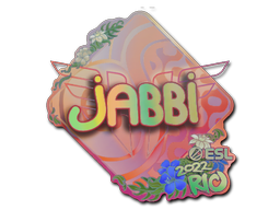 Sticker | jabbi | Rio 2022 | Holo