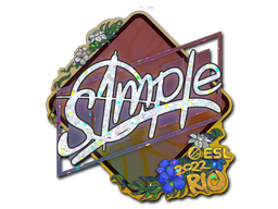 Sticker | s1mple | Rio 2022 | Glitter