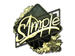 Sticker | s1mple | Rio 2022 | Gold