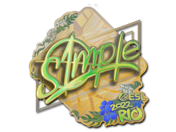 Sticker | s1mple | Rio 2022 | Holo