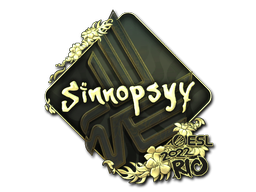Sticker | sinnopsyy | Rio 2022 | Gold