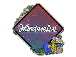 Sticker | w0nderful | Rio 2022 | Glitter