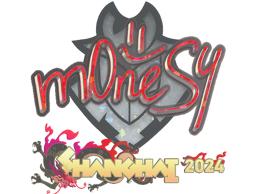 Sticker | m0NESY | Shanghai 2024 | Glitter