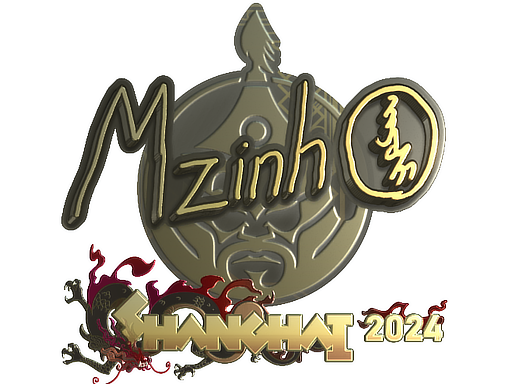 Sticker | mzinho | Shanghai 2024 | Gold