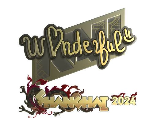 Sticker | w0nderful | Shanghai 2024 | Gold
