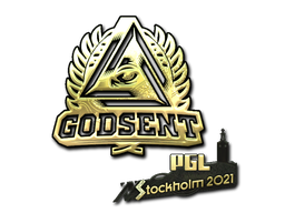 Sticker | GODSENT | Stockholm 2021 | Gold