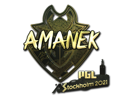 Sticker | AMANEK | Stockholm 2021 | Gold