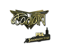 Sticker | cadiaN | Stockholm 2021 | Gold