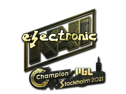 Sticker | electroNic | Stockholm 2021 | Gold