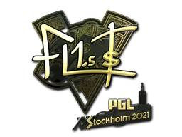 Sticker | FL1T | Stockholm 2021 | Gold