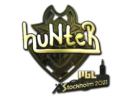 Sticker | huNter- | Stockholm 2021 | Gold